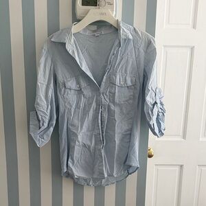 VINTAGE Y2K JAMES PERSELight Blue Button-Up Shirt